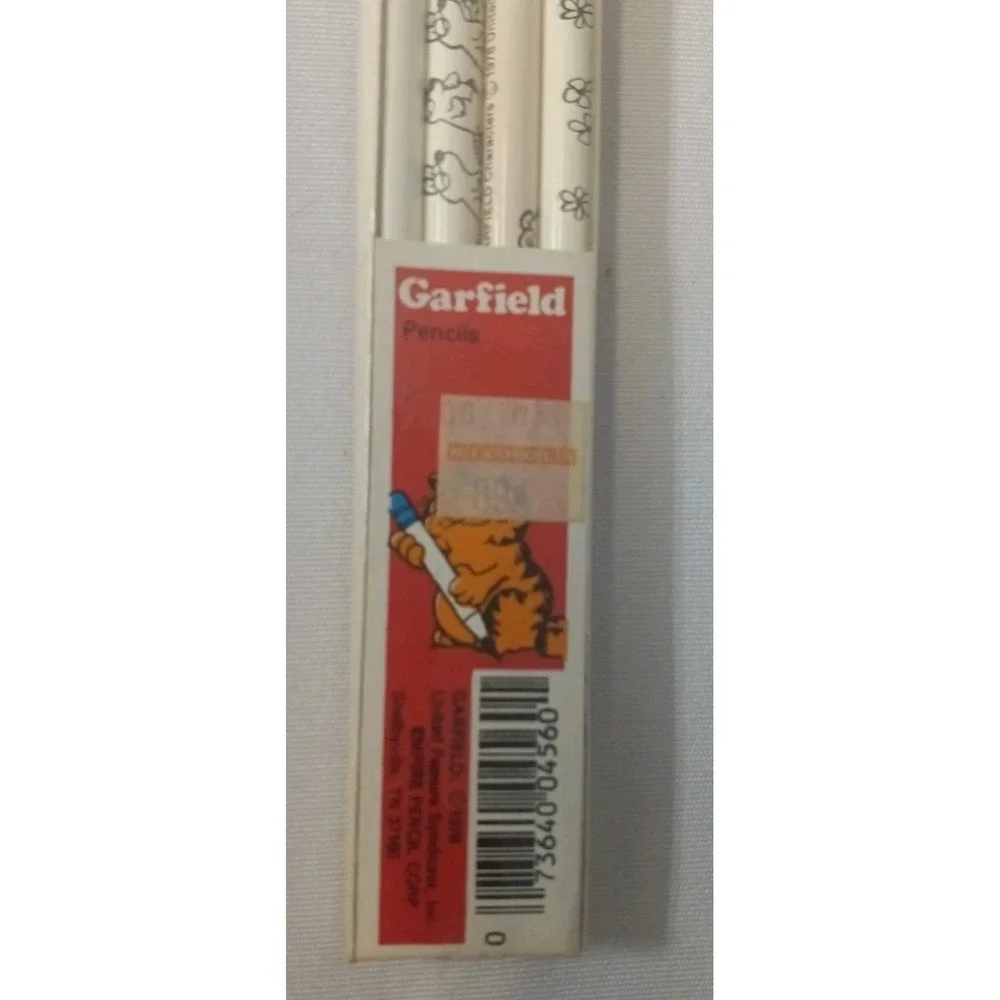 Vtg 1978 Garfield Pencils 4 Pack Empire Pencil‎ Corp Jim Davis Comic Strip NIP